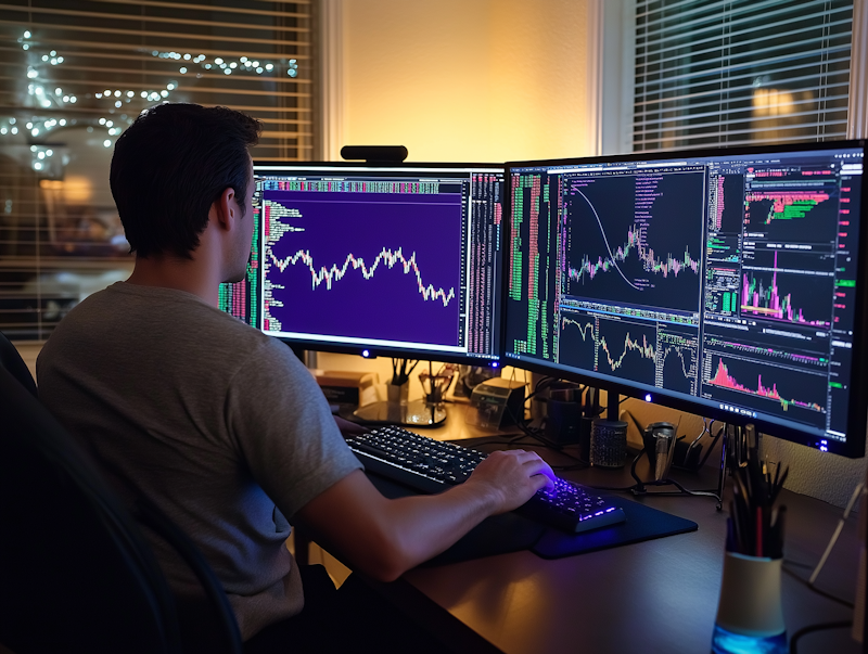 Gráficos financieros y análisis de datos económicos